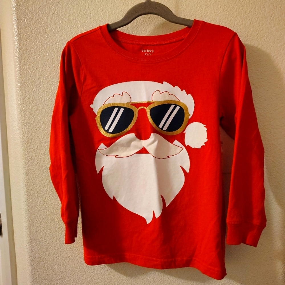 Christmas Tee shirt long sleeve Carter's size 7 kids